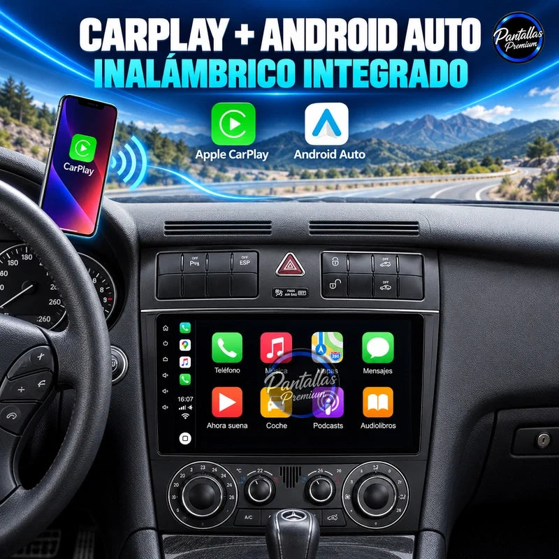 Mercedes-Benz Clase C W203 - carplay - Pantallas Premium