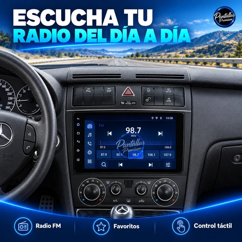 Mercedes-Benz Clase C W203 - radio - Pantallas Premium