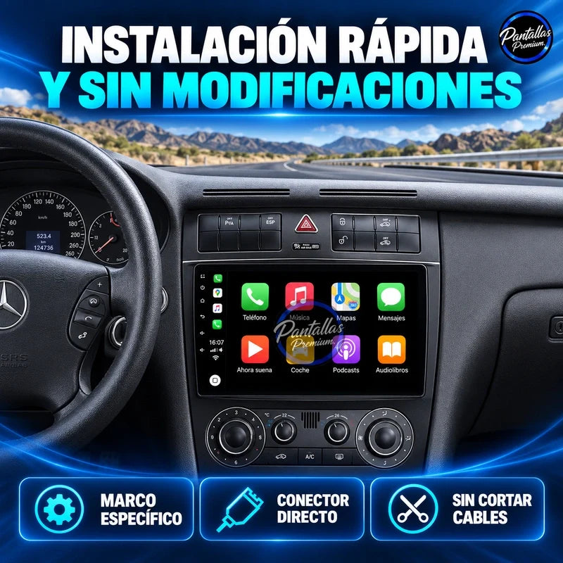 Mercedes-Benz Clase C W203 - instalacion - Pantallas Premium