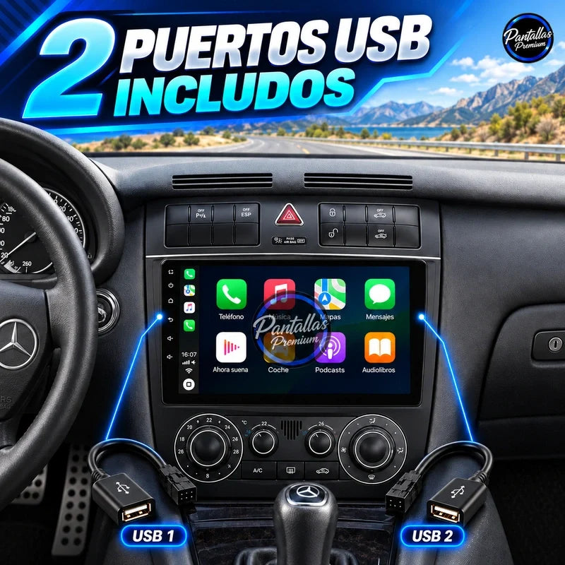 Mercedes-Benz Clase C W203 - usb - Pantallas Premium
