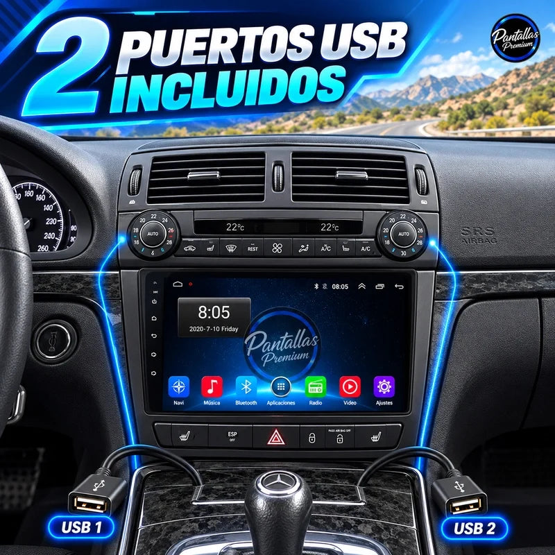 Mercedes-Benz W211 - usb - Pantallas Premium