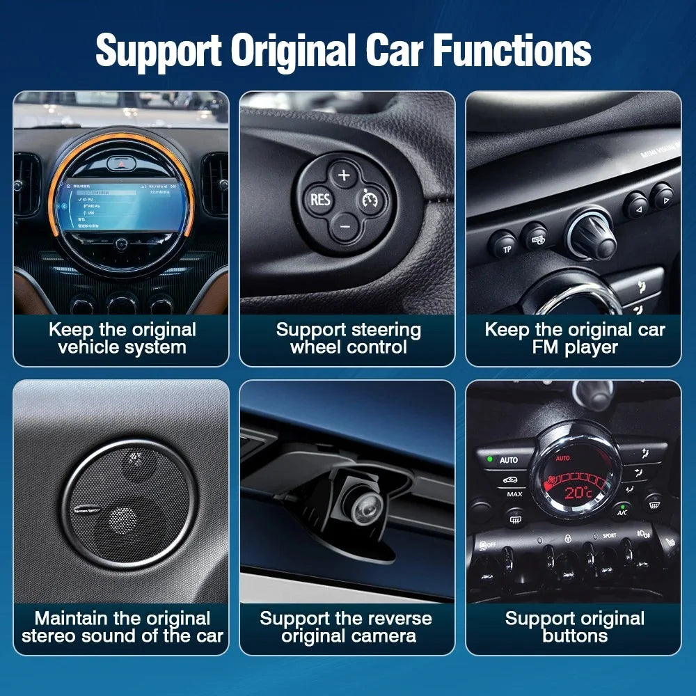 Interfaz Carplay para BMW MINI Cooper F55 F56 F54 F57 F60 R60 - foto 2