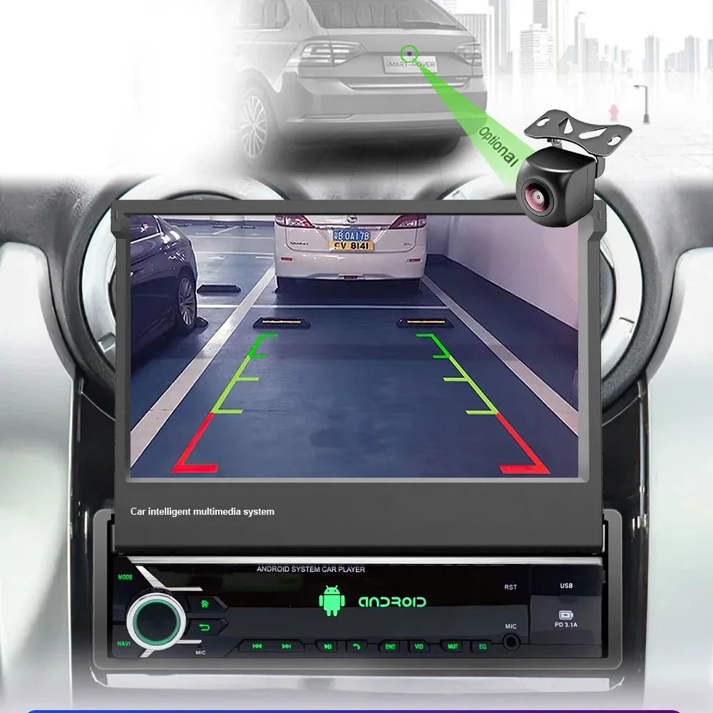 Radio Pantalla Carplay Extraible 1 Din Universal