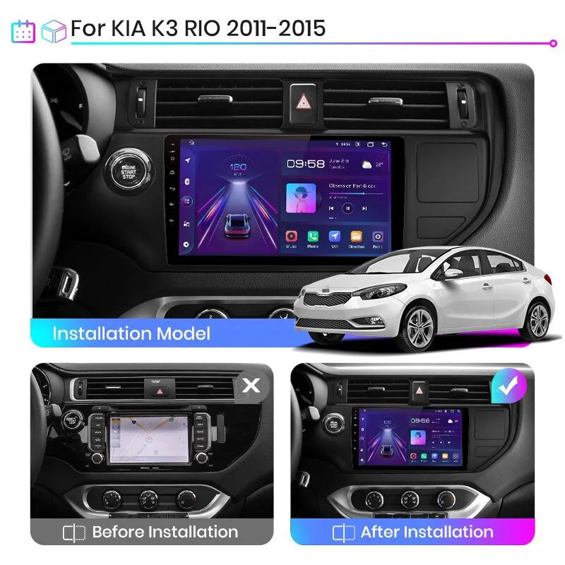 Radio Pantalla Carplay para KIA RIO 2011-2015 - foto 2