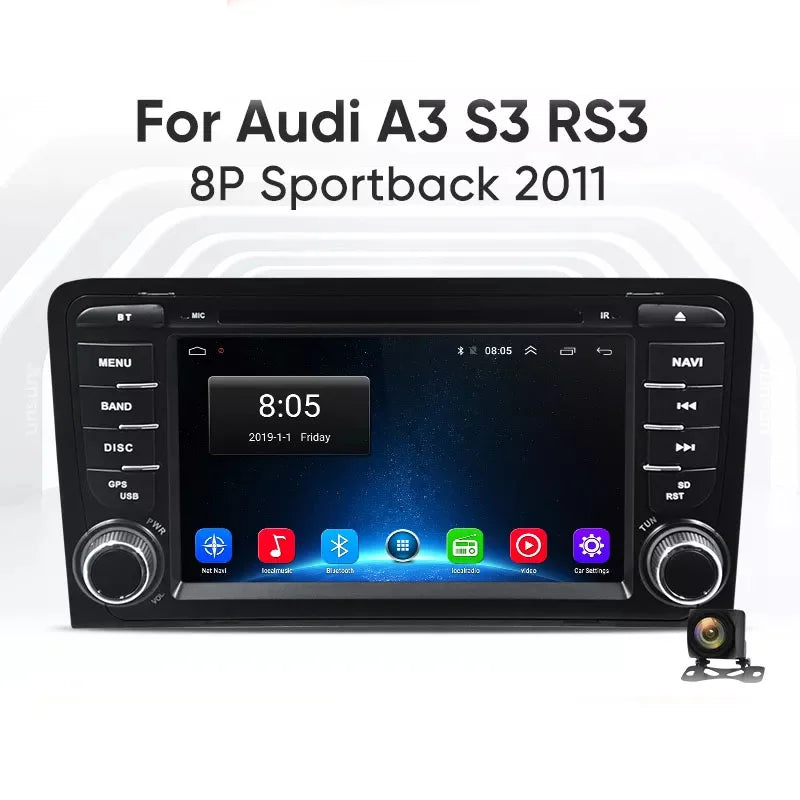 Radio CarPlay Audi Botones A3