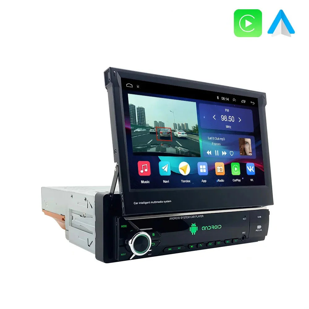 Radio Pantalla Carplay Extraible 1 Din Universal