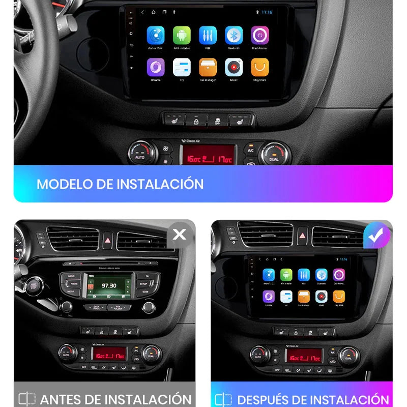 Radio Pantalla Carplay para KIA Ceed 2012-2016 - foto 3