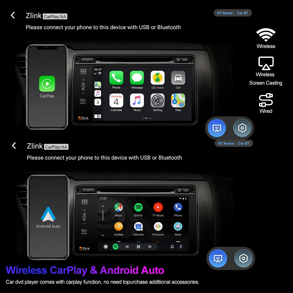 Radio Pantalla CarPlay y Android Auto para Renault Laguna 3 Latitude 2008-2015