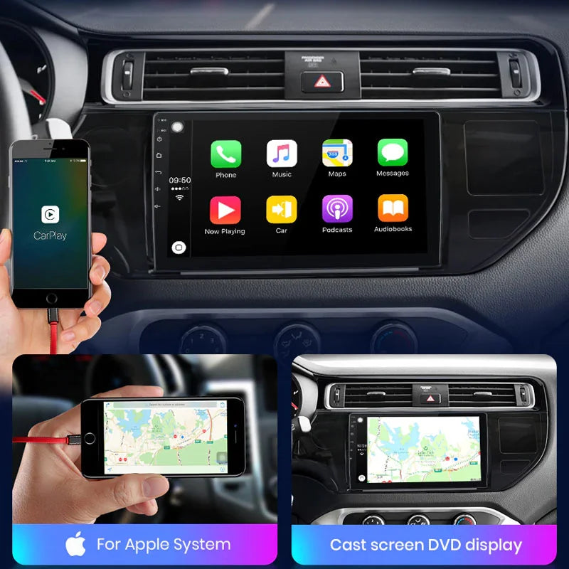 Radio Pantalla Carplay para KIA RIO 2011-2015
