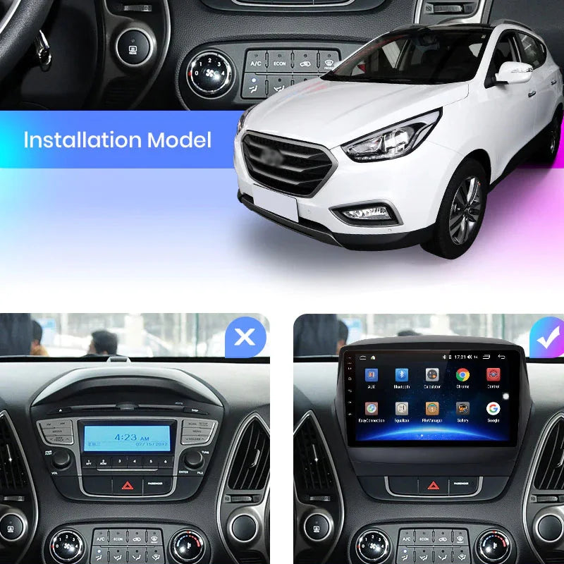 Radio Pantalla Carplay para Hyundai Ix35 Navegador - foto 2