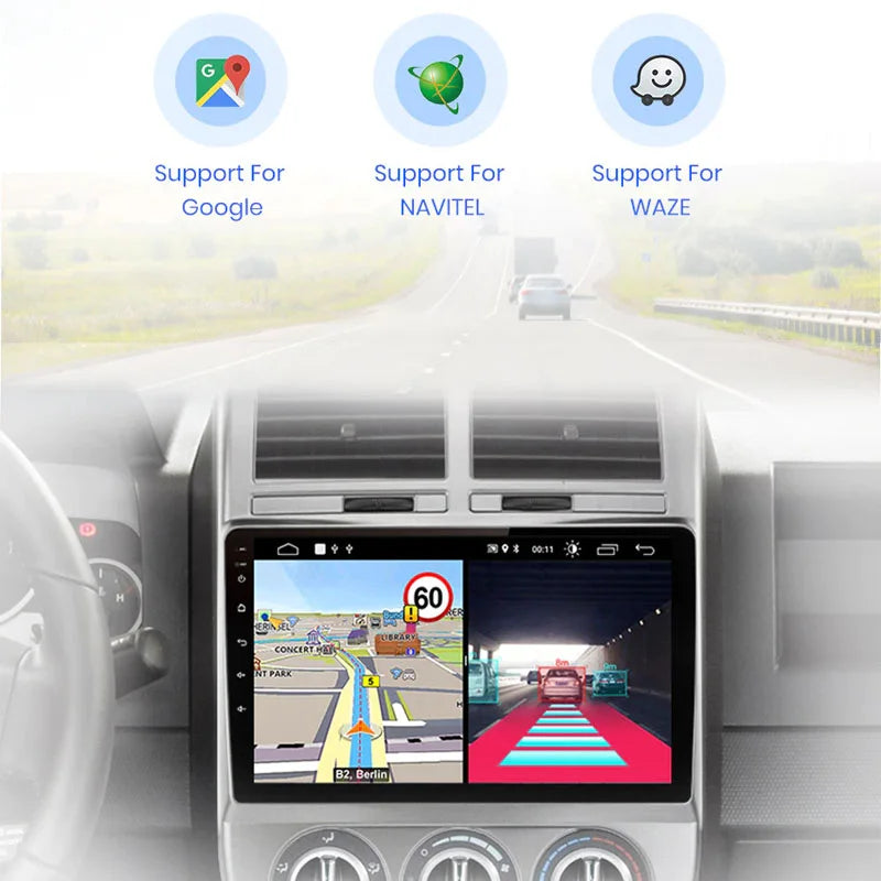 Radio Pantalla Carplay para Jeep Compass MK Patriot 2006-2010 - foto 3
