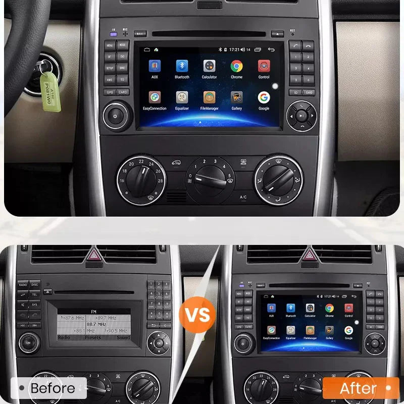 Radio Pantalla Carplay para Mercedes-Benz C200 B Clase W169 W245 W639 W906 - foto 2