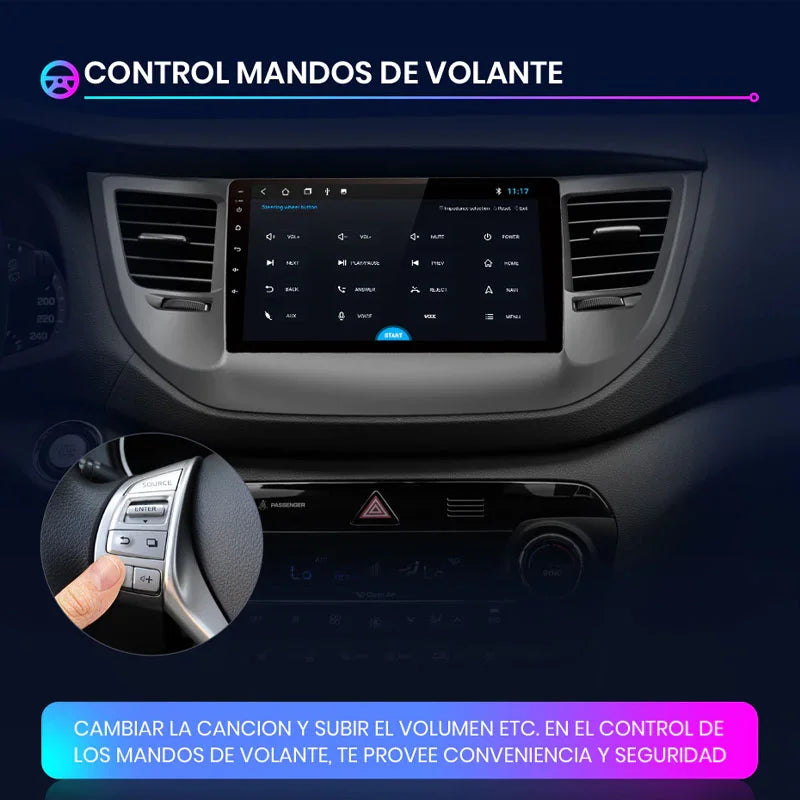 Radio Pantalla Carplay para Hyundai IX35 Tucson 2014-2018
