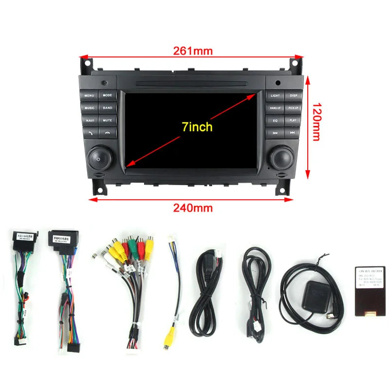 Radio Pantalla Carplay para Mercedes-Benz W203