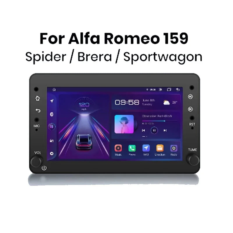 Radio CarPlay Alfa Romeo 159 Brera Spider Sportwagon