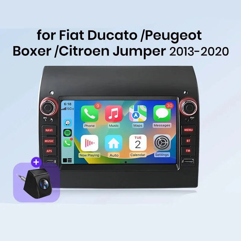 Radio CarPlay Fiat Ducato Peugeot Boxer Citroen Jumper