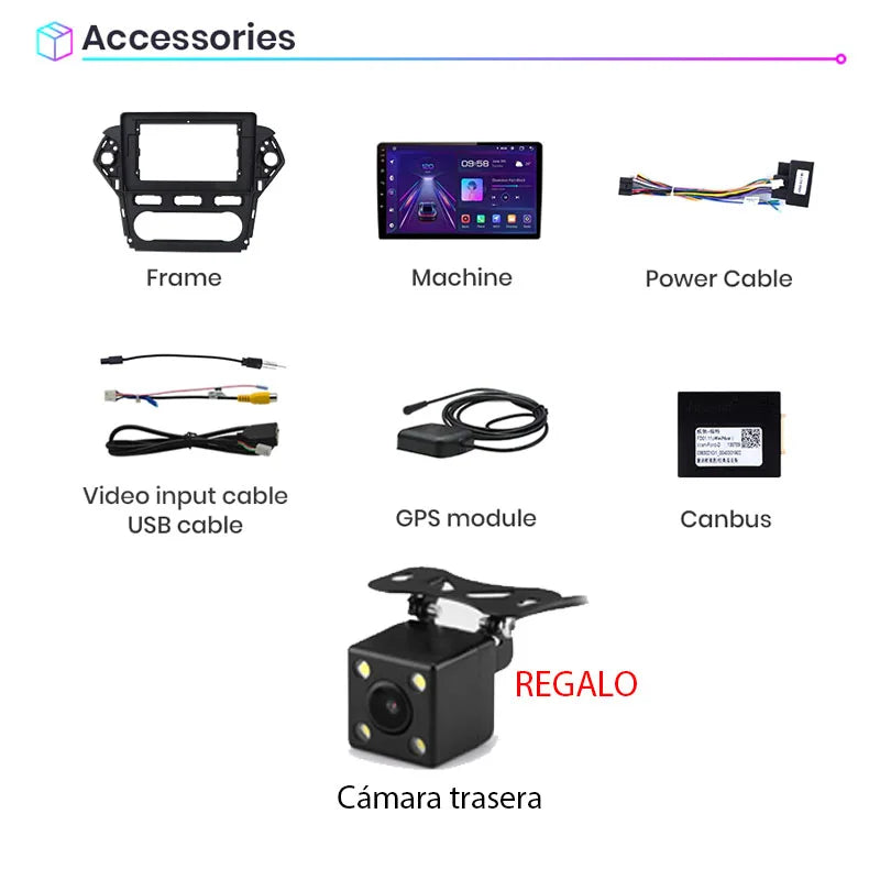 Radio Pantalla Carplay para Ford Mondeo 4 MK4 2010-2013