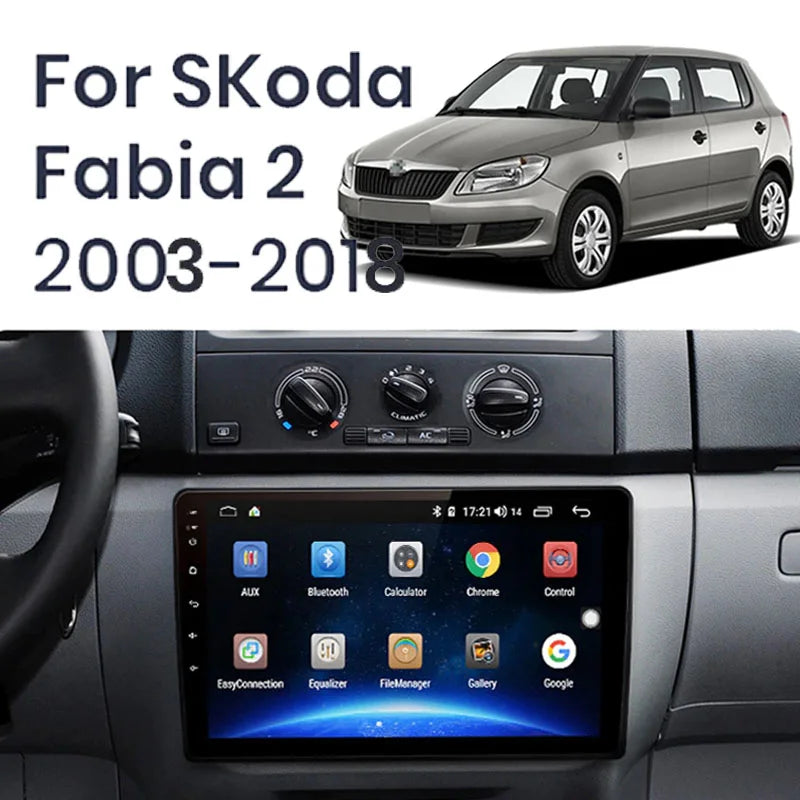 Radio Pantalla Carplay para Skoda Fabia 2 2008 - foto 2