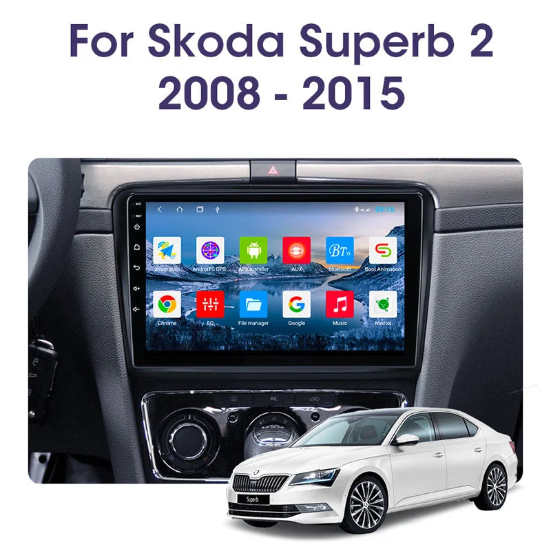 Radio Pantalla Carplay para Skoda Super B 2 2008-2015 - foto 2