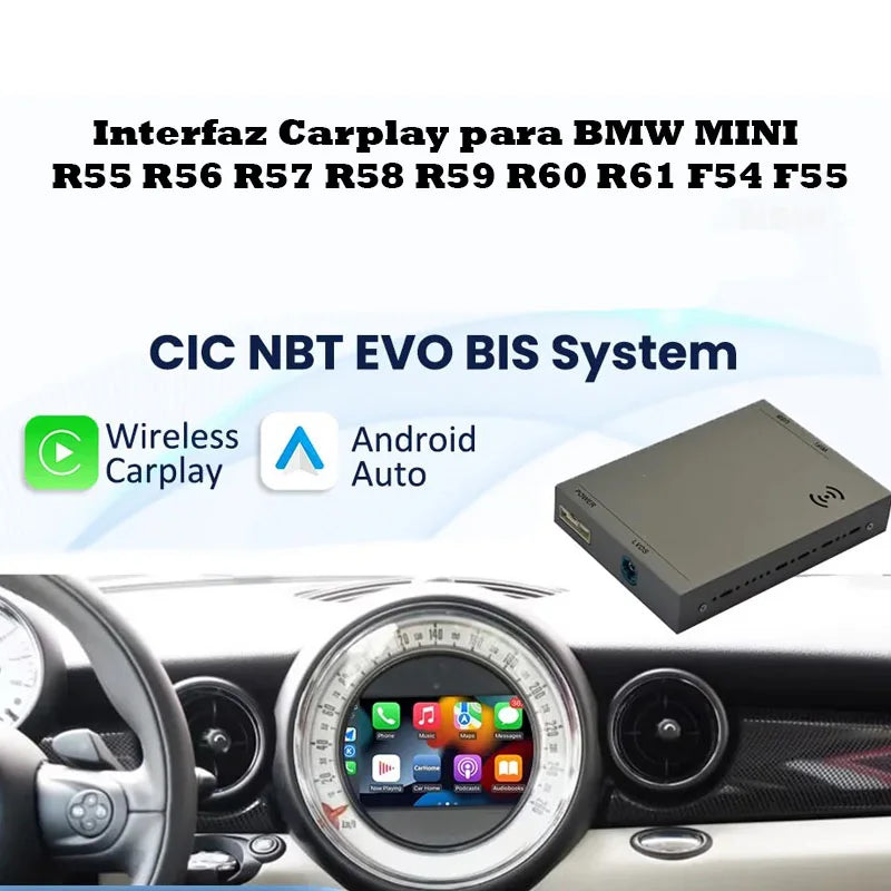 Interfaz BMW Carplay MINI Cooper F55 F56 F54 F57 F60 R60