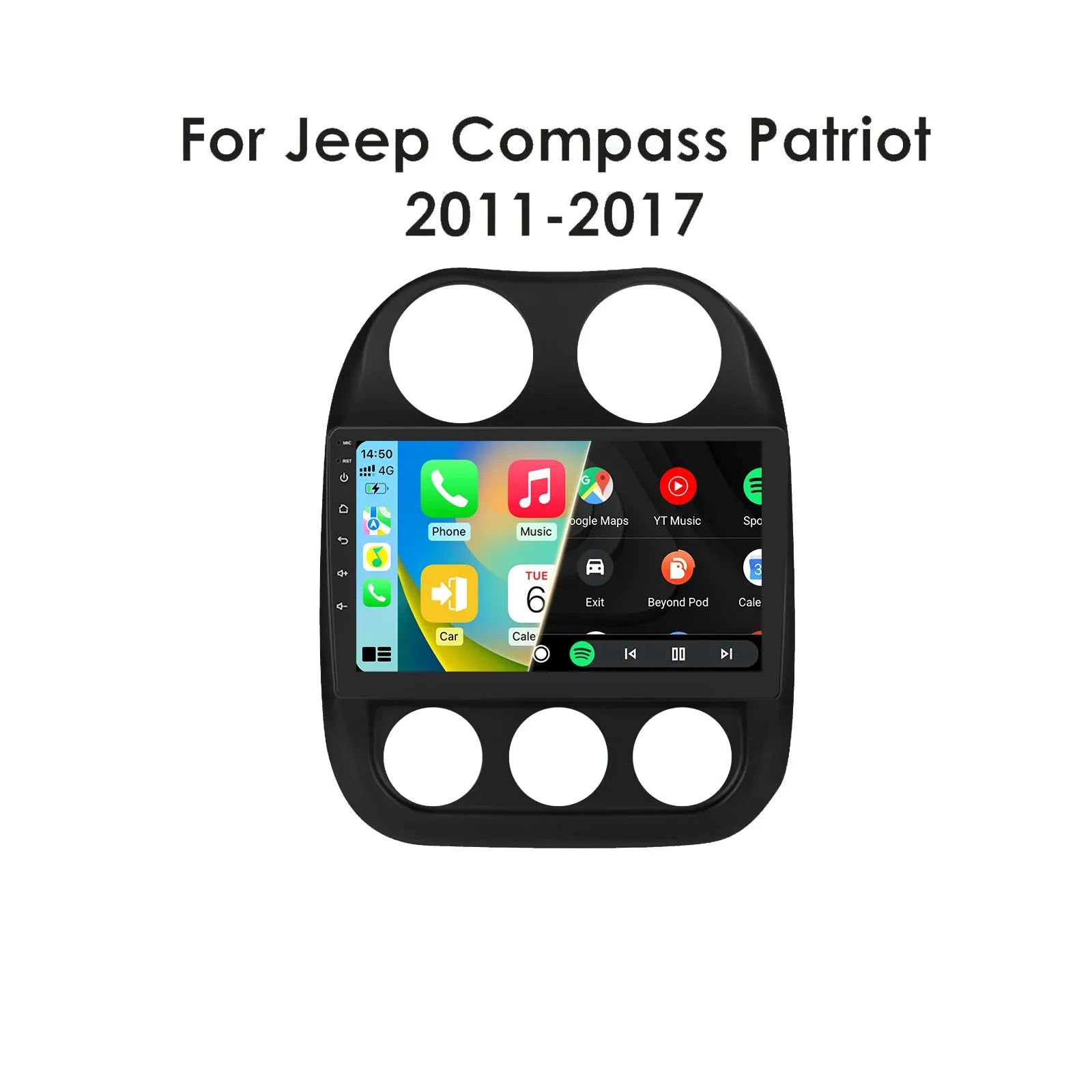 Radio CarPlay Jeep Compass Patriot 2010-2016