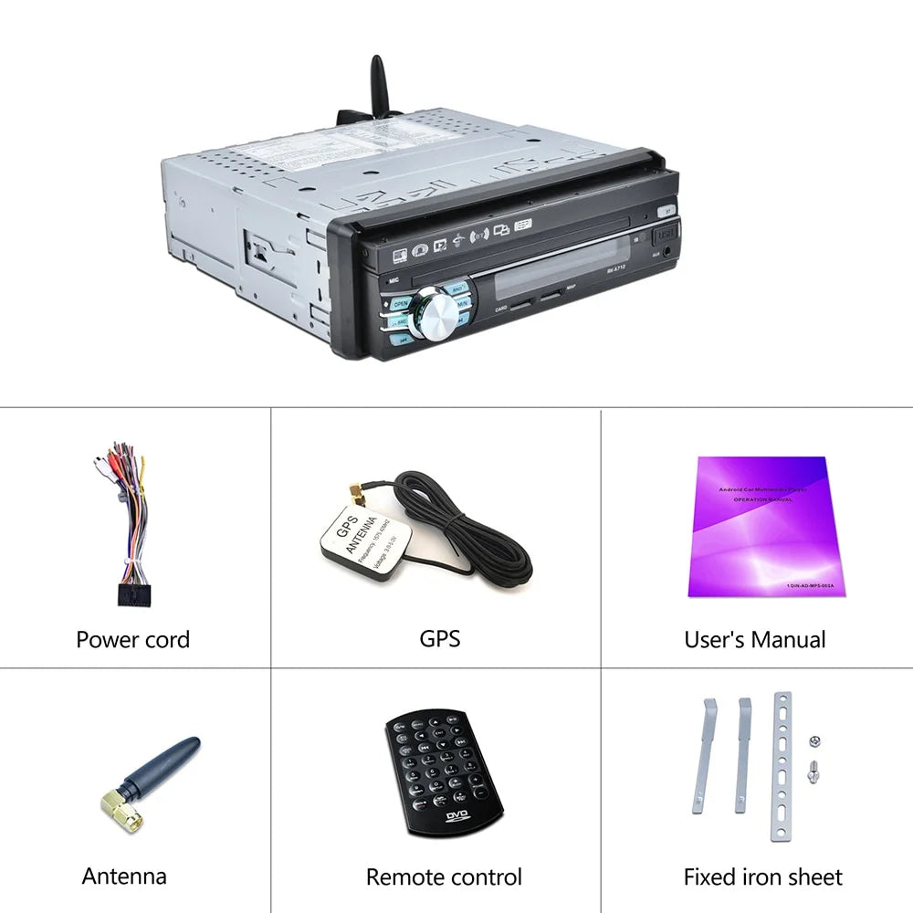 Radio pantalla Android 1 din Extraíble Automática