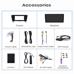 Radio Pantalla CarPlay y Android Auto para Nissan Navara Frontier NP300 2014-2024