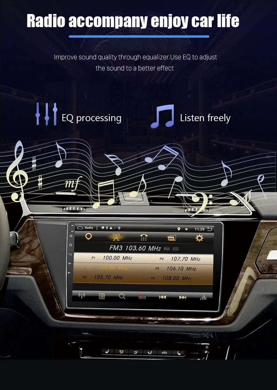 Radio Pantalla Carplay para Volkswagen Touran 2016