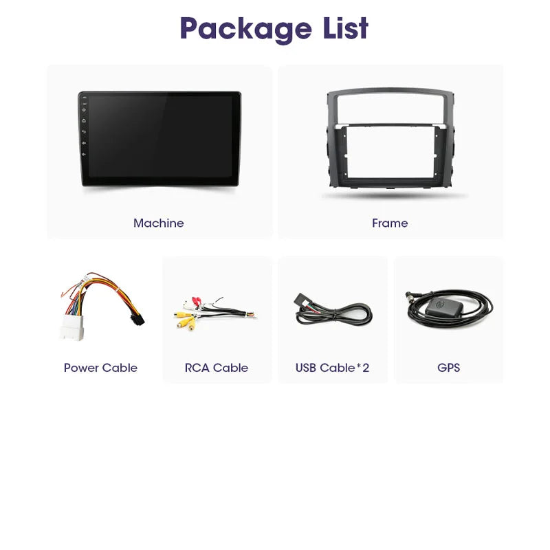 Radio Pantalla Carplay para Mitsubishi Pajero 4 2006-2014