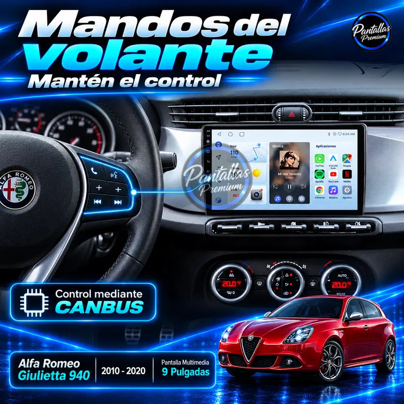 Mandos del volante CANBUS Alfa Romeo Giulietta 940