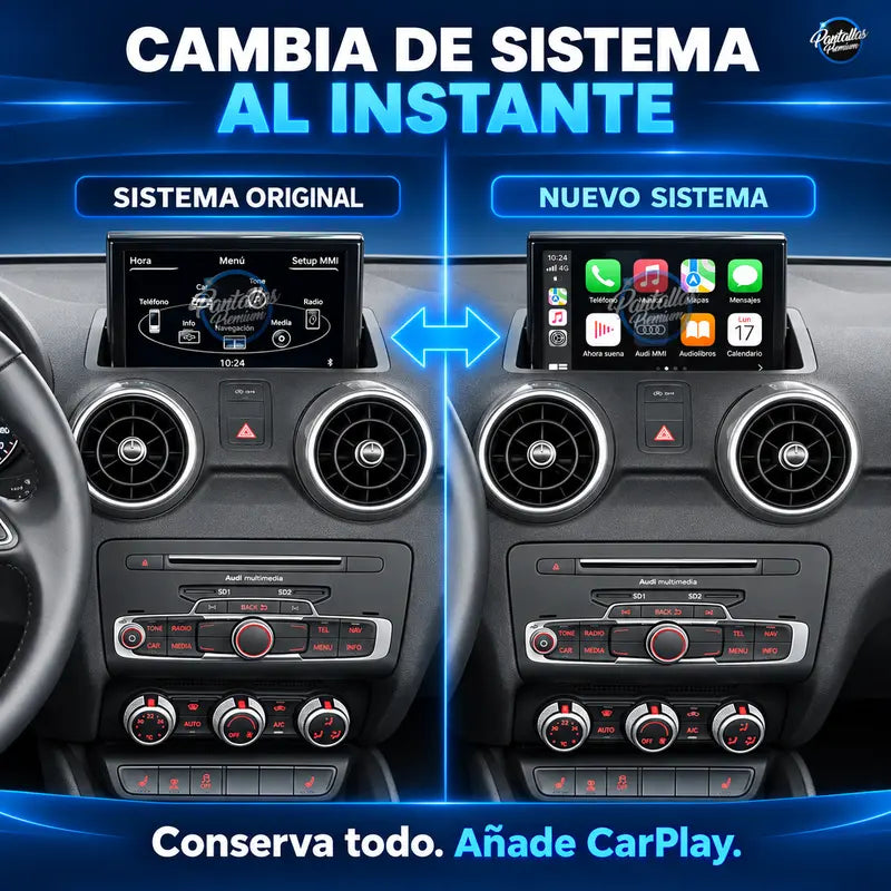11 Cambio entre sistema original y CarPlay
