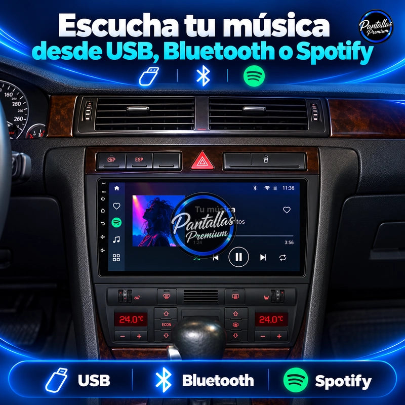 Audi A6 C5 — musica usb bluetooth spotify