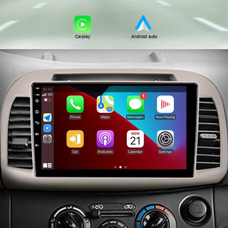 Radio Pantalla Carplay para Nissan March Micra K12 2002-2010 - foto 3