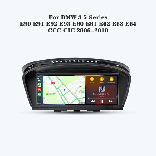 Radio pantalla CarPlay y Android Auto para BMW 5 Series E60 E61 E63 E64 E90 E91 E92 E93