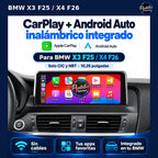 BMW X3 F25 X4 F26 10,25 pulgadas CIC NBT: carplay