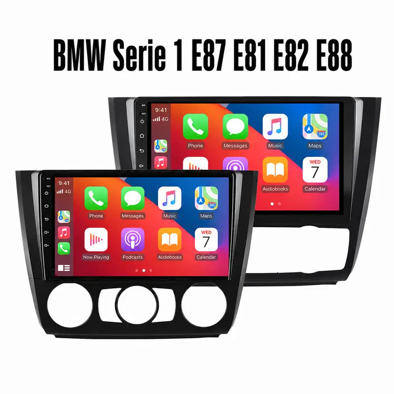 Radio pantalla CarPlay y Android Auto para BMW Serie 1 E87 E81 E82 E88 2004-2011