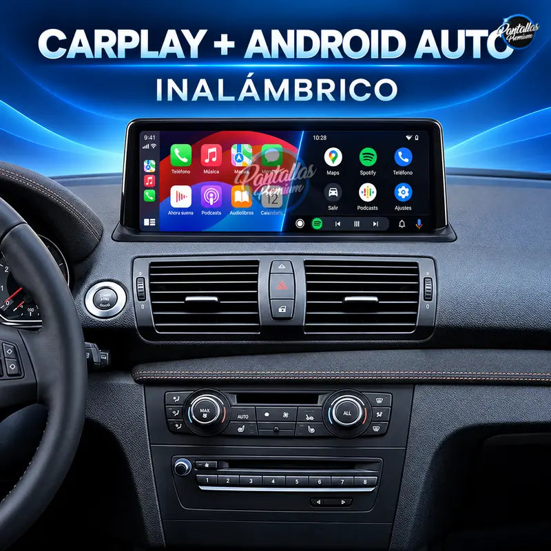 BMW Serie 1 E81 E82 E87 E88 - CarPlay y Android Auto inalámbrico