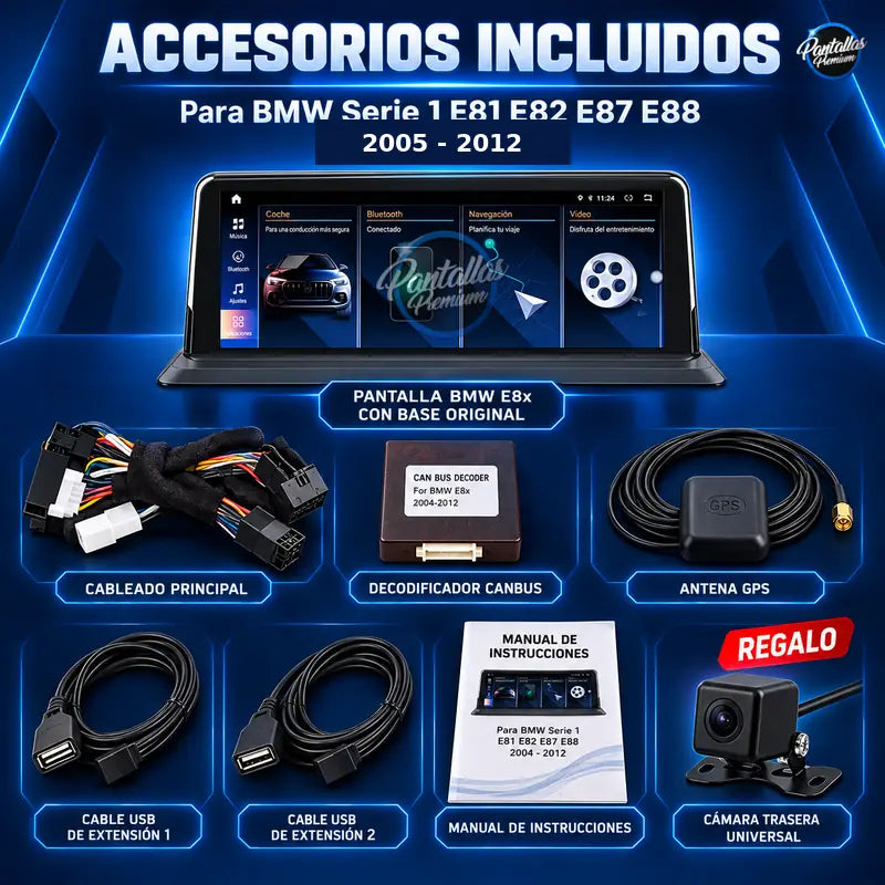 BMW Serie 1 E81 E82 E87 E88 - Accesorios incluidos