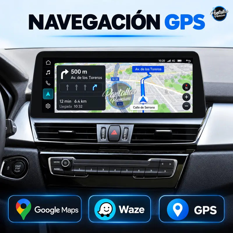 04 BMW Serie 2 F45 F46 - GPS Waze y Google Maps
