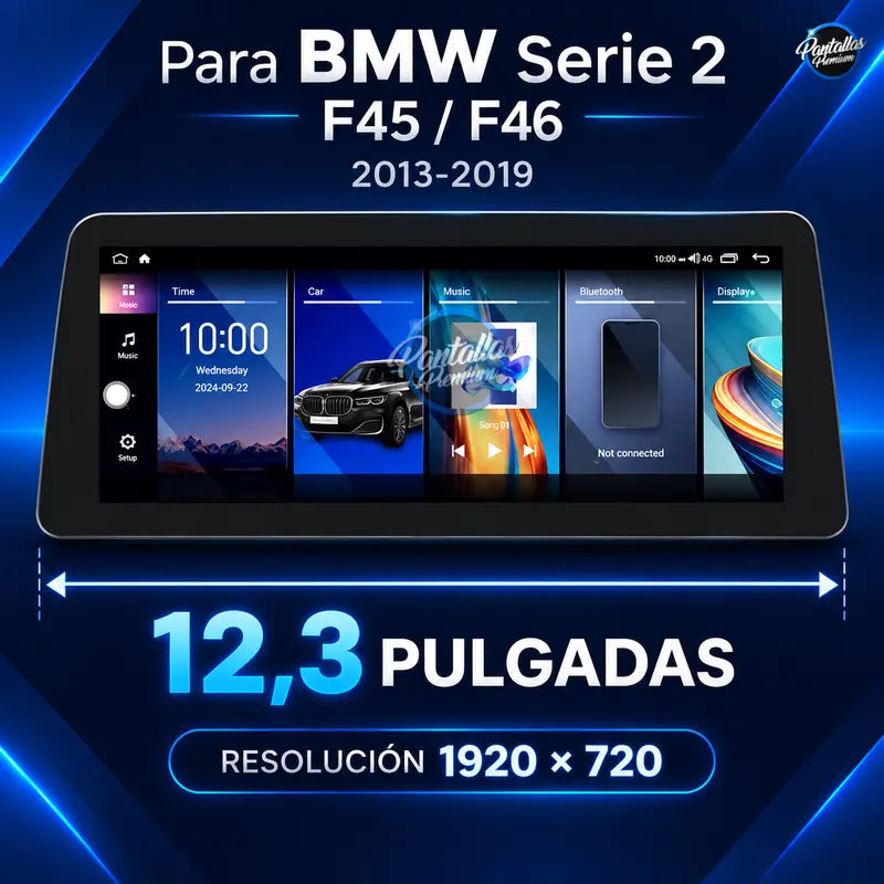 11 BMW Serie 2 F45 F46 - Pantalla 12,3 pulgadas