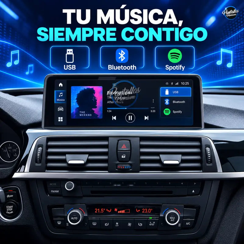 Radio pantalla CarPlay y Android Auto para BMW Serie 1 2 3 4 F20 F30 F32 F36 NBT EVO 10.25'' 2012-2021 - foto 9