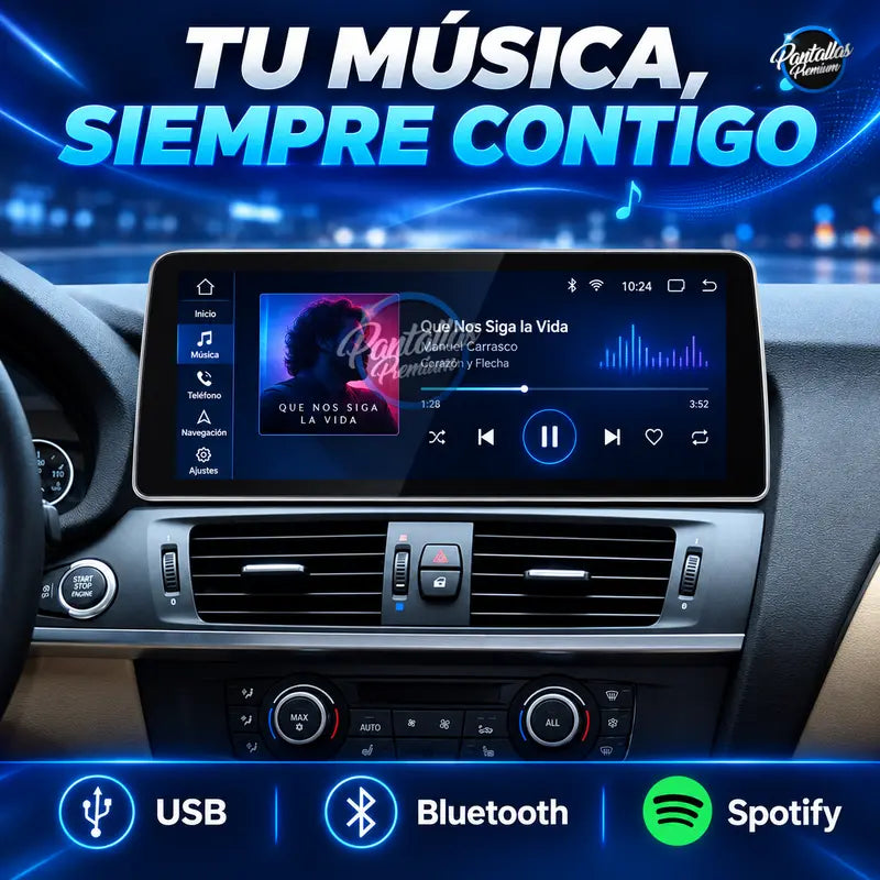 Música USB Bluetooth Spotify