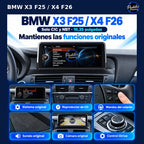 BMW X3 F25 X4 F26 CIC NBT 10,25: funciones-originales