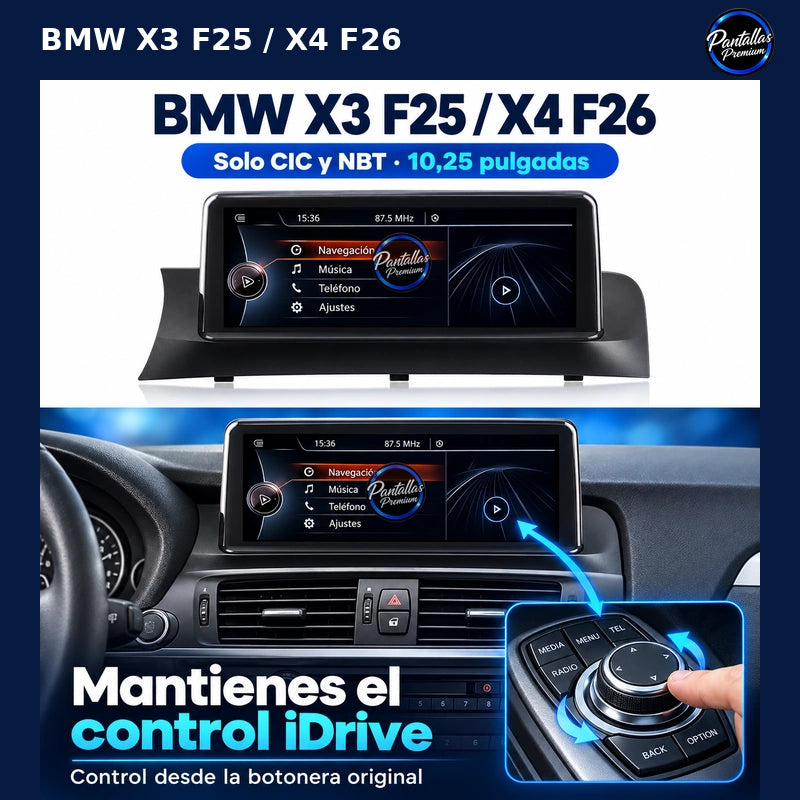 BMW X3 F25 X4 F26 CIC NBT 10,25: idrive