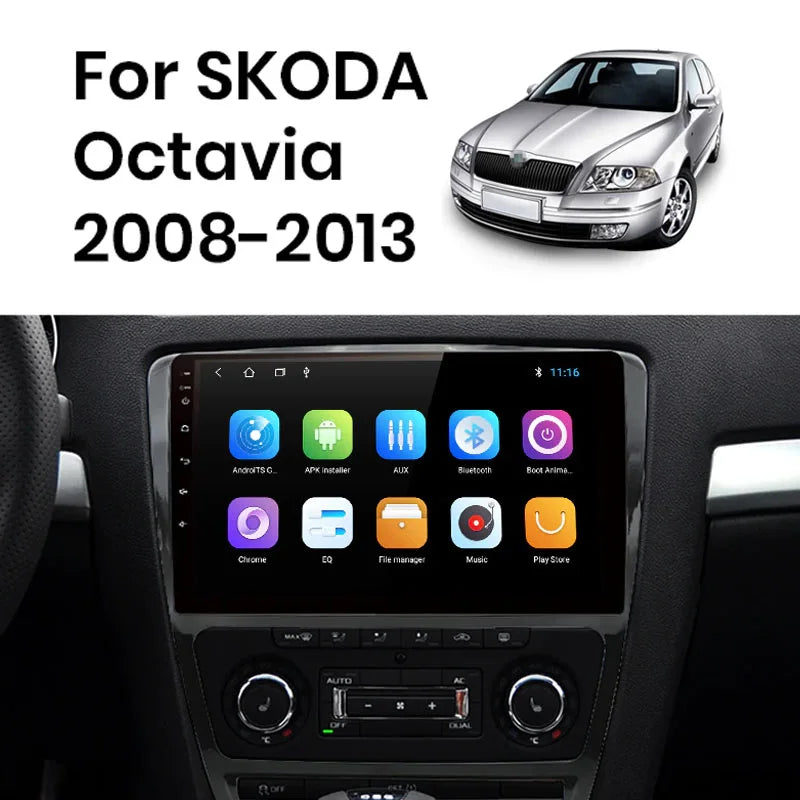 Radio Pantalla Carplay para Skoda Octavia 2 2007-2013 - foto 2
