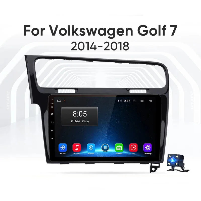 Radio CarPlay Android Auto Volkswagen Golf 7 2012-2020 - negro