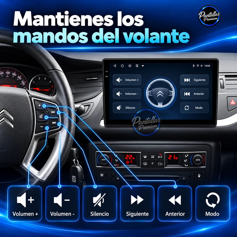 Citroën C5 2008-2017 — mandos volante