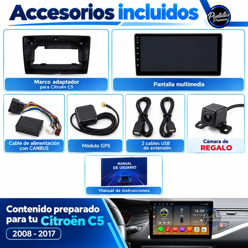 Citroën C5 2008-2017 — accesorios incluidos