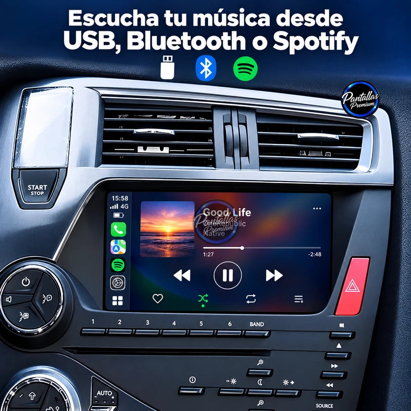 Citroën DS5 y Peugeot 508 — musica usb bluetooth spotify