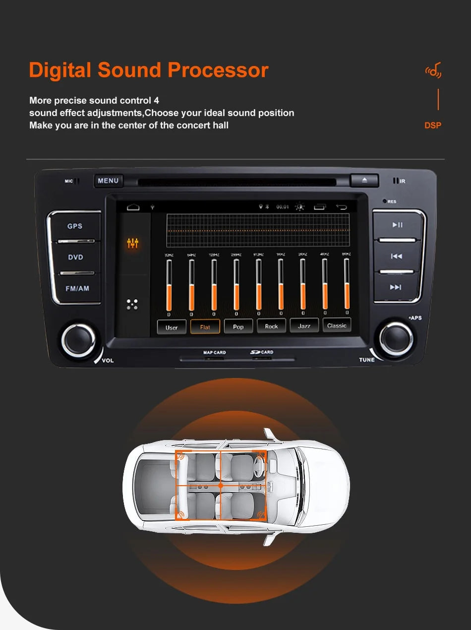 Radio Navegador Android para Skoda Octavia - foto 2